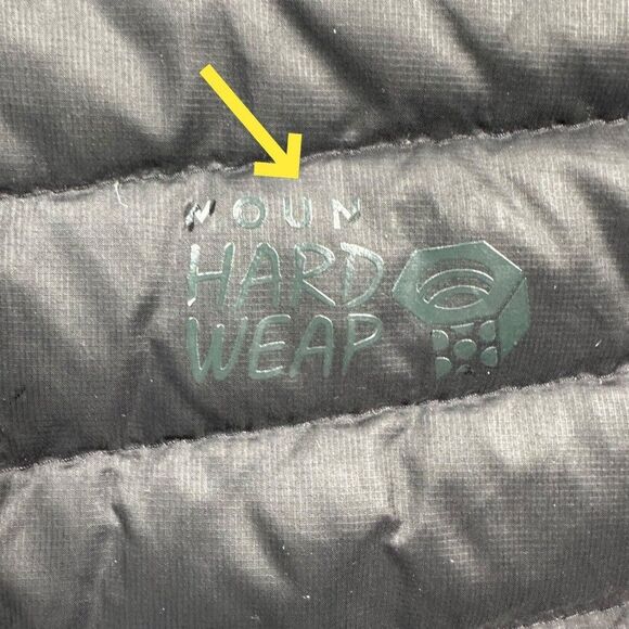 Mountain Hardwear Youth Medium Down Puffy Jacket Black Size Medium - Read - Picture 5 of 9